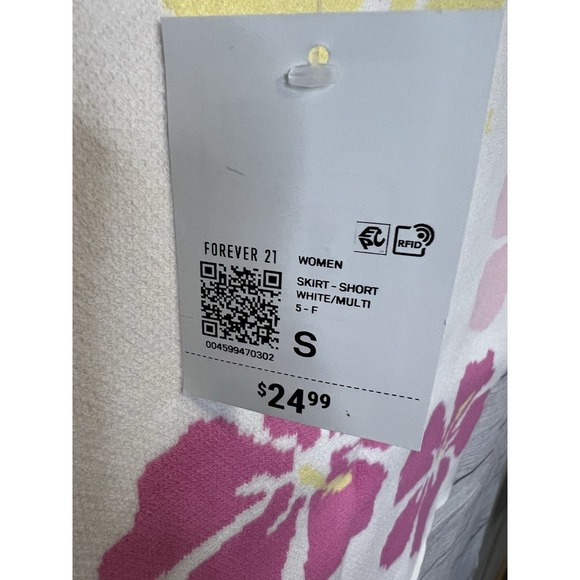 NWT Forever 21 Bodycon Knit Floral Skirt Size S - Picture 3 of 6